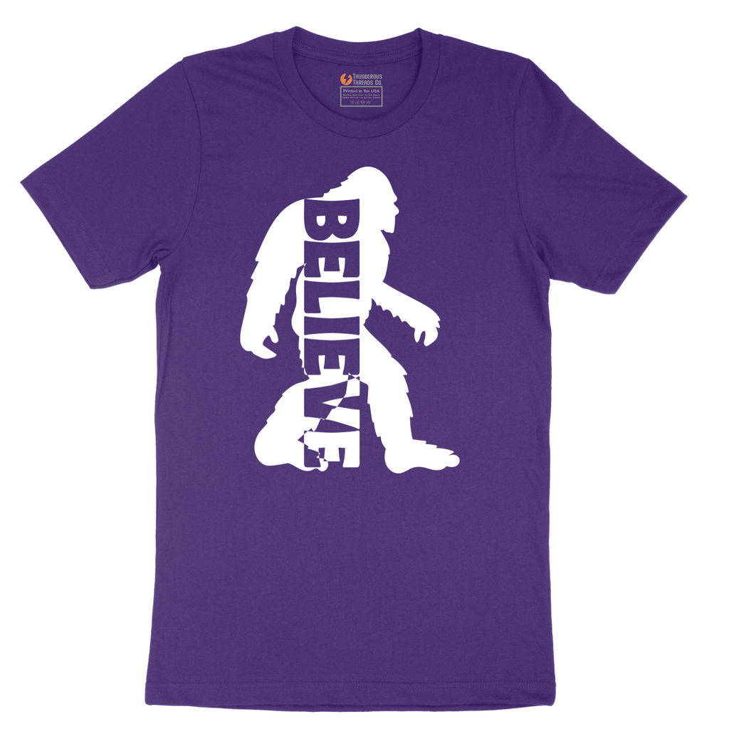 Bigfoot Believe - Mens T-Shirt - Sizes S - 6XL