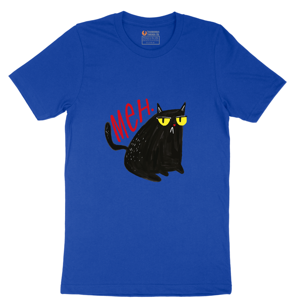 Meh Cat T-Shirt - Mens T-Shirt - Sizes S - 6XL