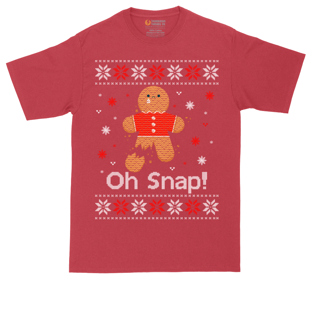 Oh Snap Ugly Christmas Sweater | Mens Tall T-Shirt