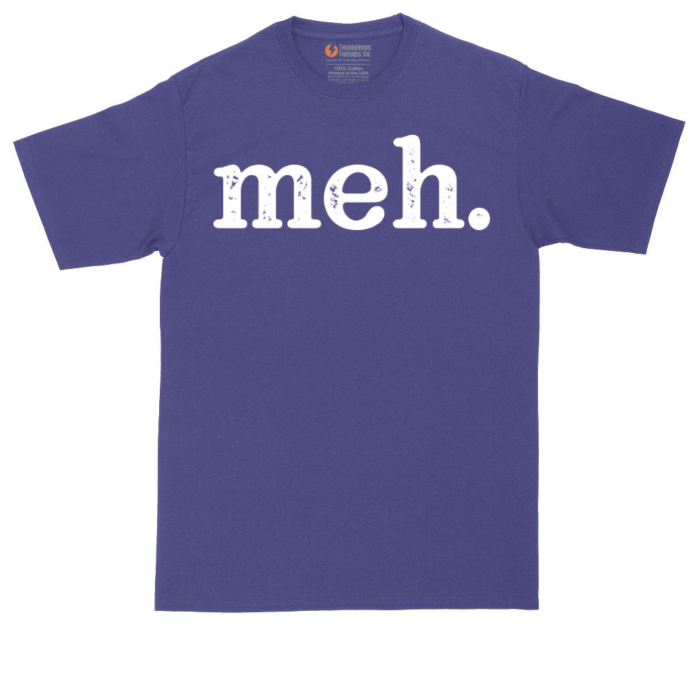 Meh White - Mens Tall T-Shirt
