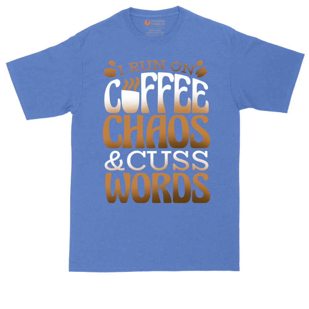 I Run on Coffee and Cuss Words | Mens Tall T-Shirt