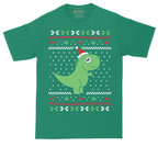 T-Rex Ugly Christmas Sweater | Mens Tall T-Shirt