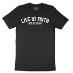 Live By Faith - Mens T-Shirt - Sizes S - 6XL