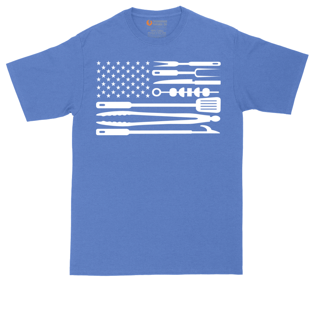 American Flag Barbeque Tools | Mens Tall T-Shirt