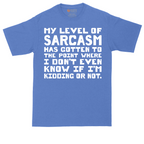 My Level of Sarcasm | Mens Tall T-Shirt