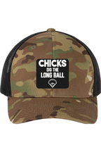 Chicks Dig the Long Ball - 3D Patch Trucker Hat