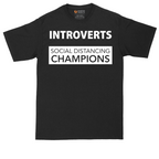 Introverts - Social Distancing Champions | Mens Tall T-Shirt