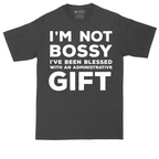 I'm Not Bossy I've Been Blessed with an Administrative Gift | Mens Tall T-Shirt