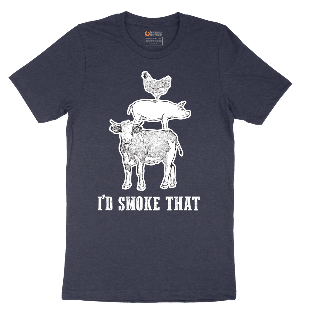 I'd Smoke That_Original Design - Mens T-Shirt - Sizes S - 6XL
