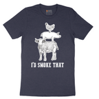 I'd Smoke That_Original Design - Mens T-Shirt - Sizes S - 6XL
