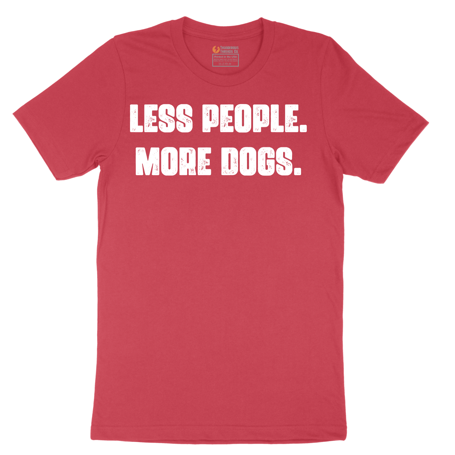 Less People More Dogs - Mens T-Shirt - Sizes S - 6XL