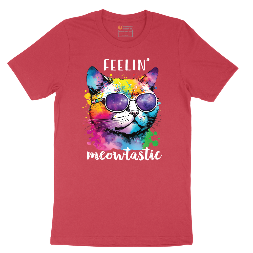 Feeling Meowtastic - Mens T-Shirt - Sizes S - 6XL