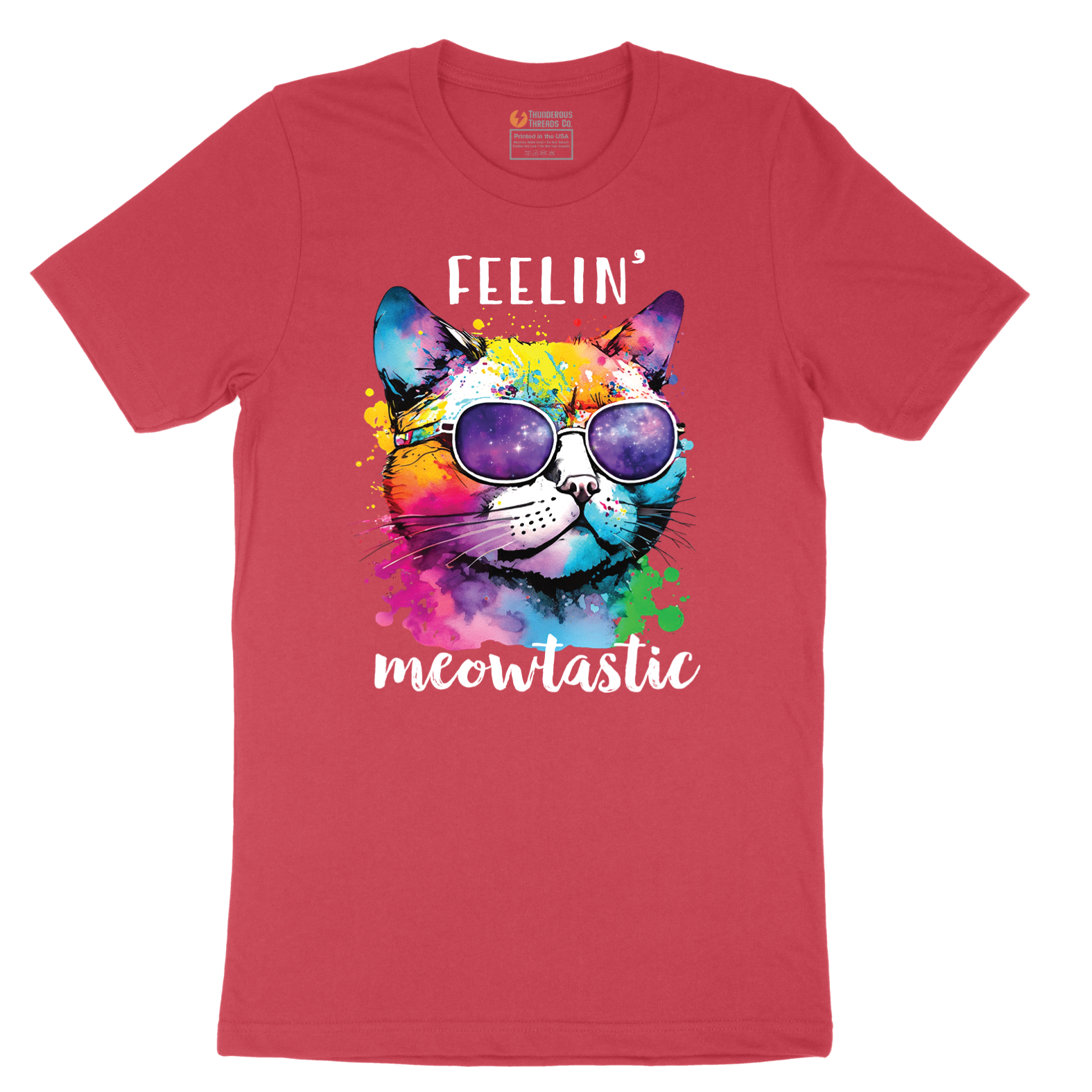 Feeling Meowtastic - Mens T-Shirt - Sizes S - 6XL