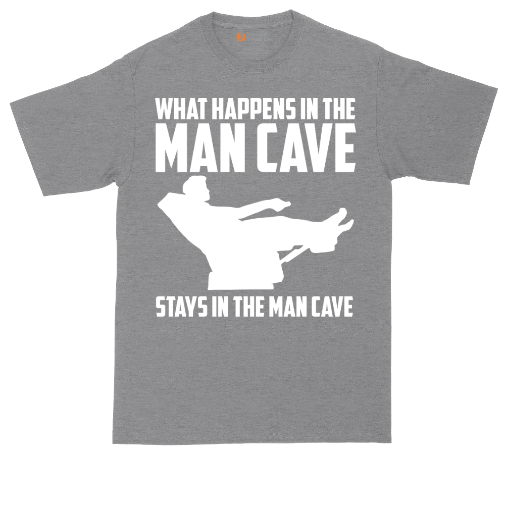 What Happens in the Man Cave Stays in the Man Cave | Mens Tall T-Shirt