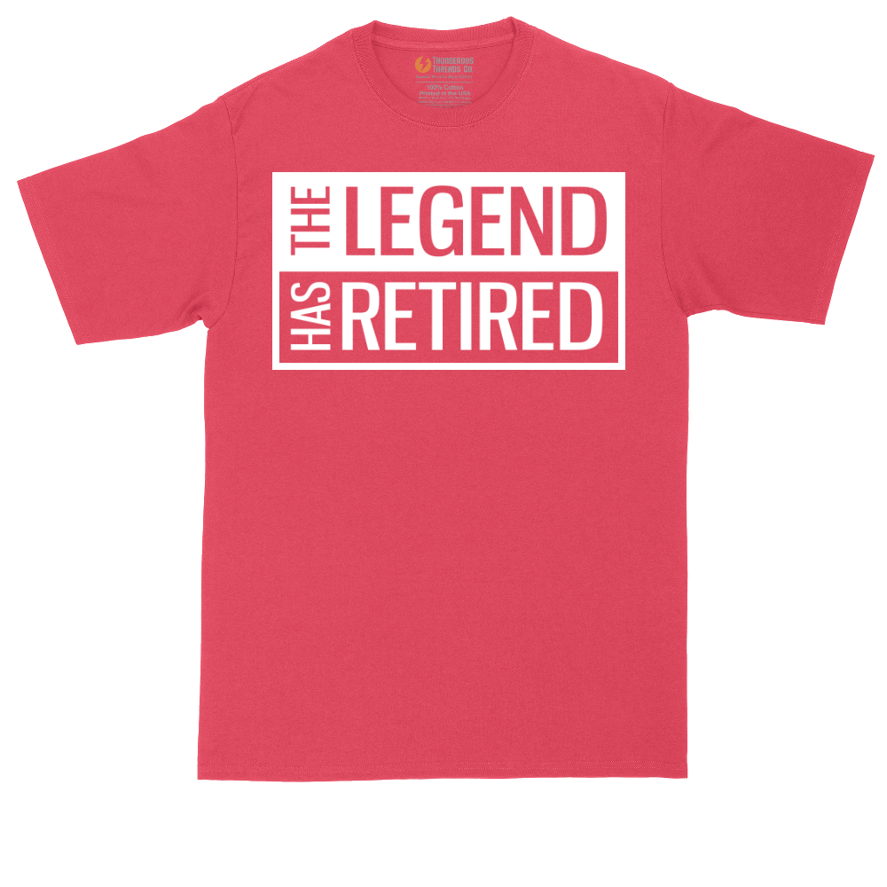 The Legend Has Retired Square Version | Mens Tall T-Shirt