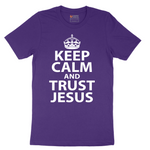 Keep Calm and Trust Jesus - Mens T-Shirt - Sizes S - 6XL