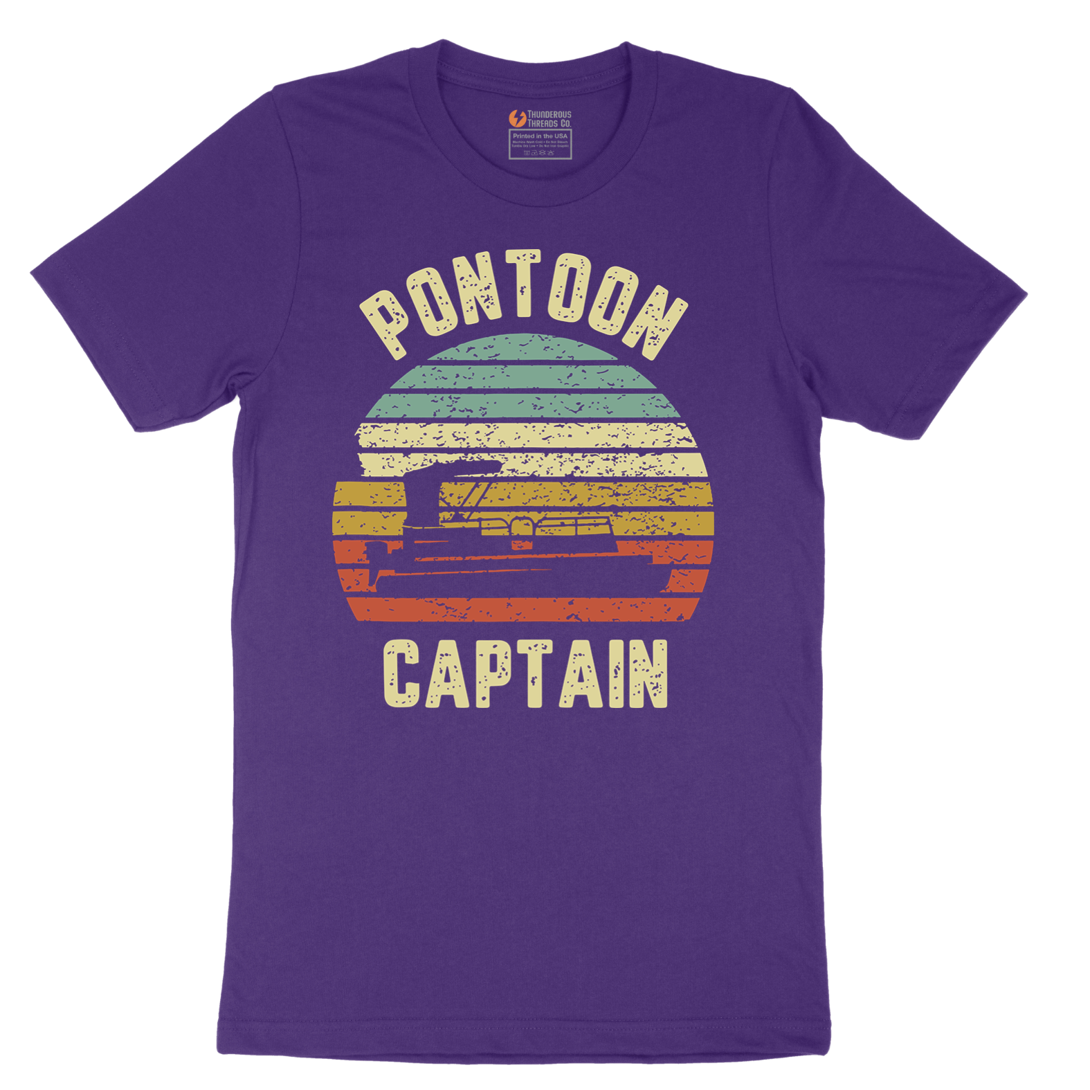 Pontoon Captain - Mens T-Shirt - Sizes S - 6XL
