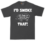 I'd Smoke That Pork Version | Mens Tall T-Shirt