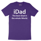 iDad the Best iDad in the Whole iWorld - Mens T-Shirt - Sizes S - 6XL