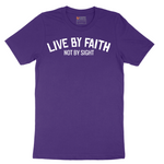Live By Faith - Mens T-Shirt - Sizes S - 6XL