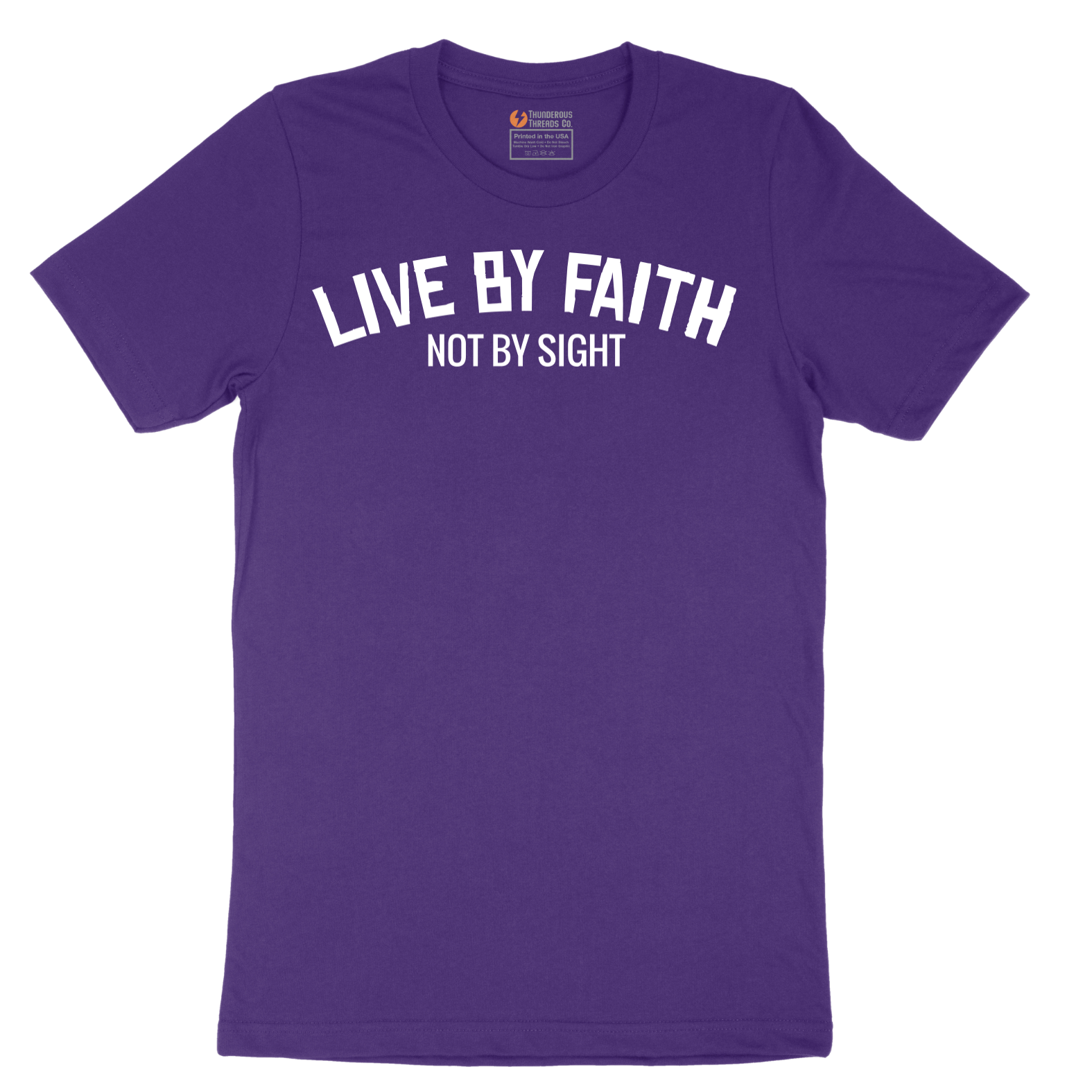 Live By Faith - Mens T-Shirt - Sizes S - 6XL