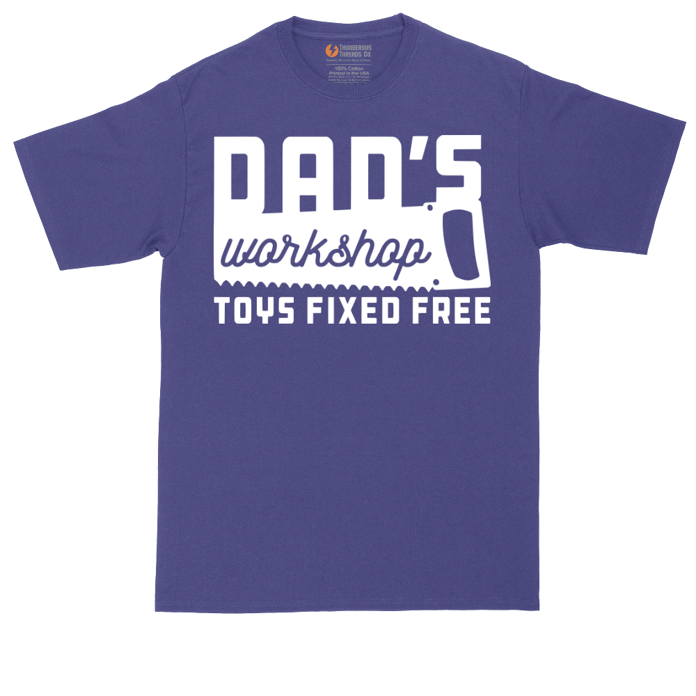 Dads Workshop Toys Fixed Free | Mens Tall T-Shirt