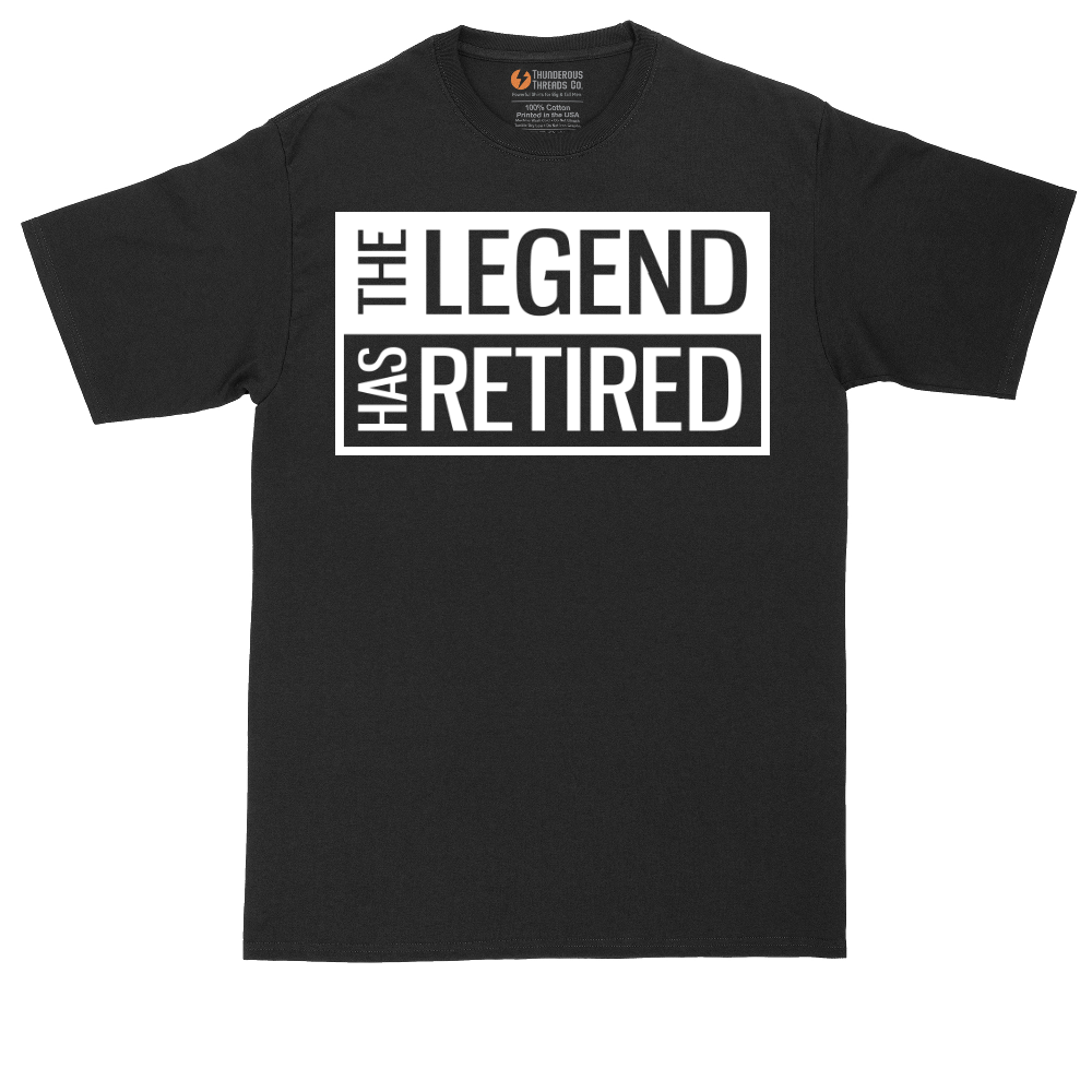 The Legend Has Retired Square Version | Mens Tall T-Shirt