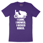 I Came I Mowed I Kicked Grass - Mens T-Shirt - Sizes S - 6XL