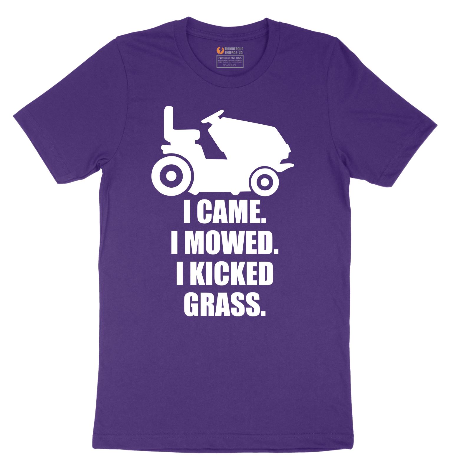I Came I Mowed I Kicked Grass - Mens T-Shirt - Sizes S - 6XL