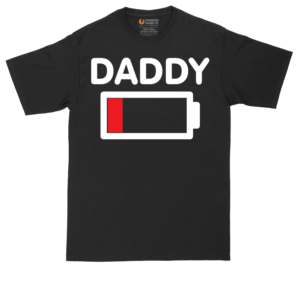 Daddy Low Battery | Mens Tall T-Shirt