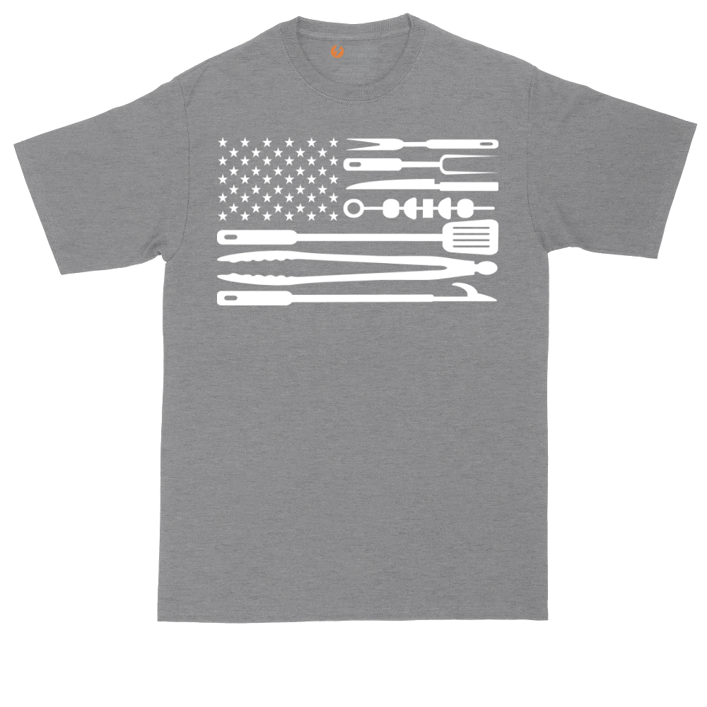 American Flag Barbeque Tools | Mens Tall T-Shirt