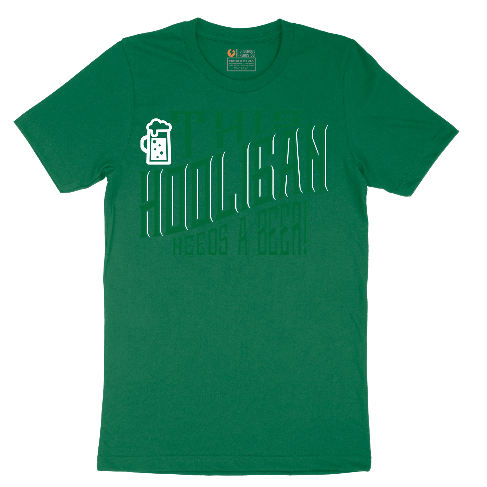 This Hooligan Needs a Beer - Mens T-Shirt - Sizes S - 6XL