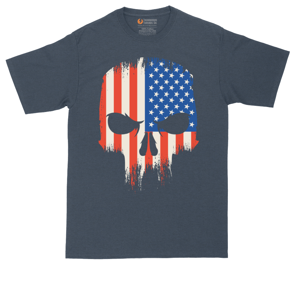 USA Skull - Mens Tall T-Shirt