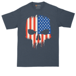 USA Skull - Mens Tall T-Shirt