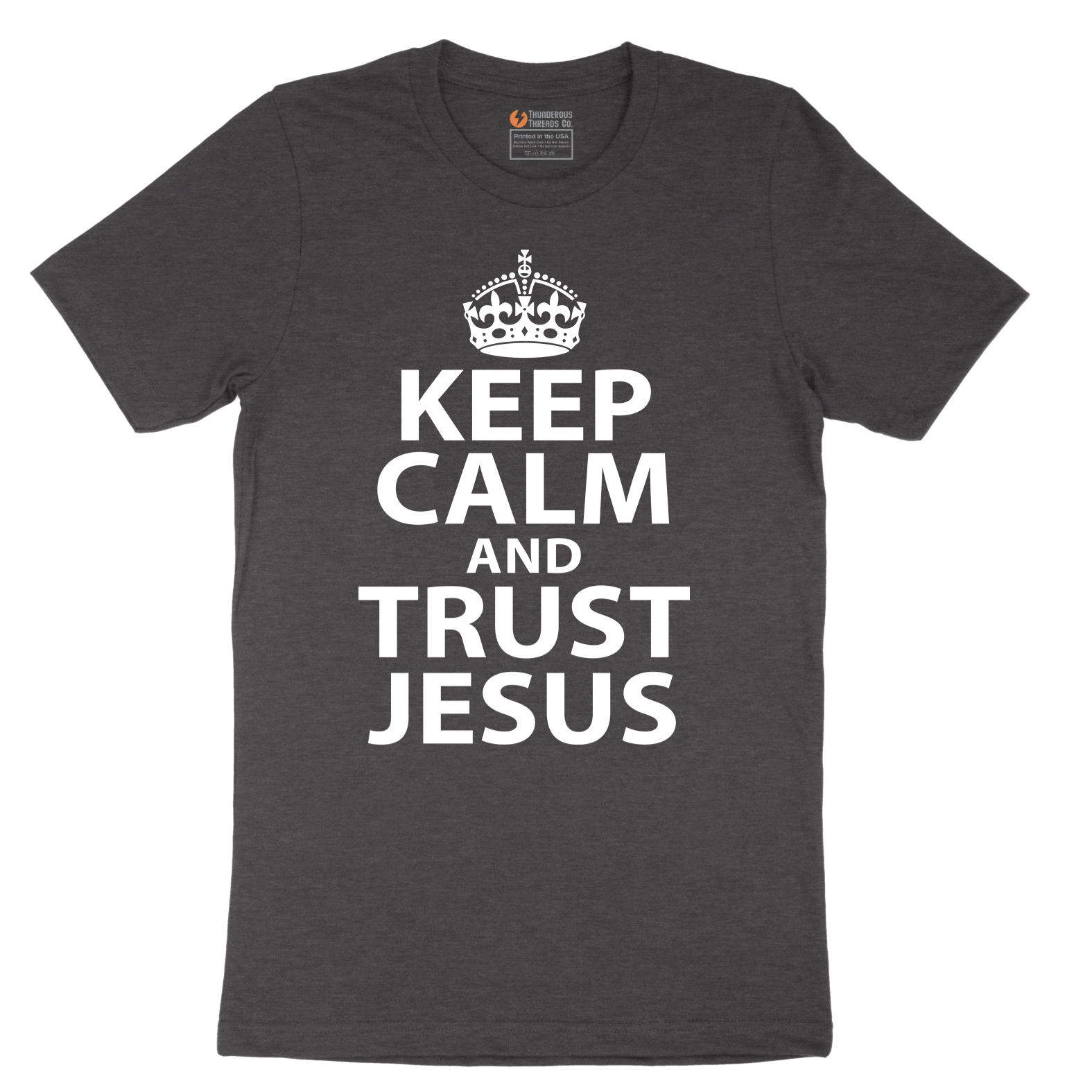 Keep Calm and Trust Jesus - Mens T-Shirt - Sizes S - 6XL