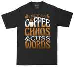 I Run on Coffee and Cuss Words | Mens Tall T-Shirt