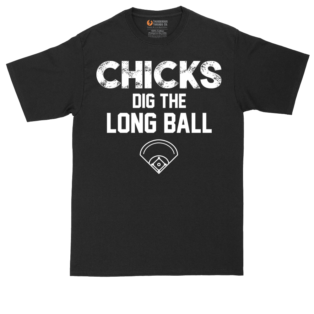 Chicks Dig the Long Ball | Mens Tall T-Shirt