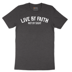 Live By Faith - Mens T-Shirt - Sizes S - 6XL