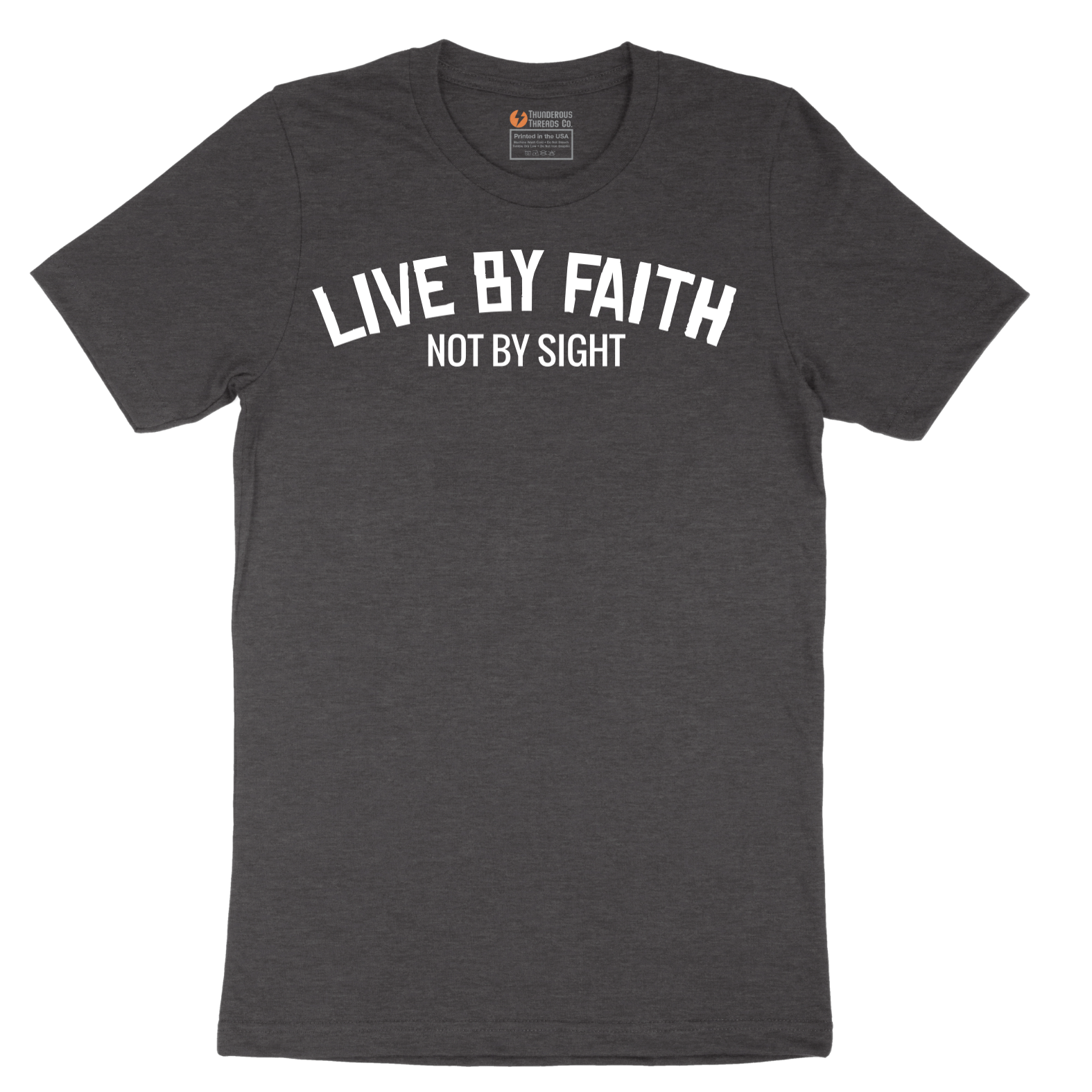 Live By Faith - Mens T-Shirt - Sizes S - 6XL