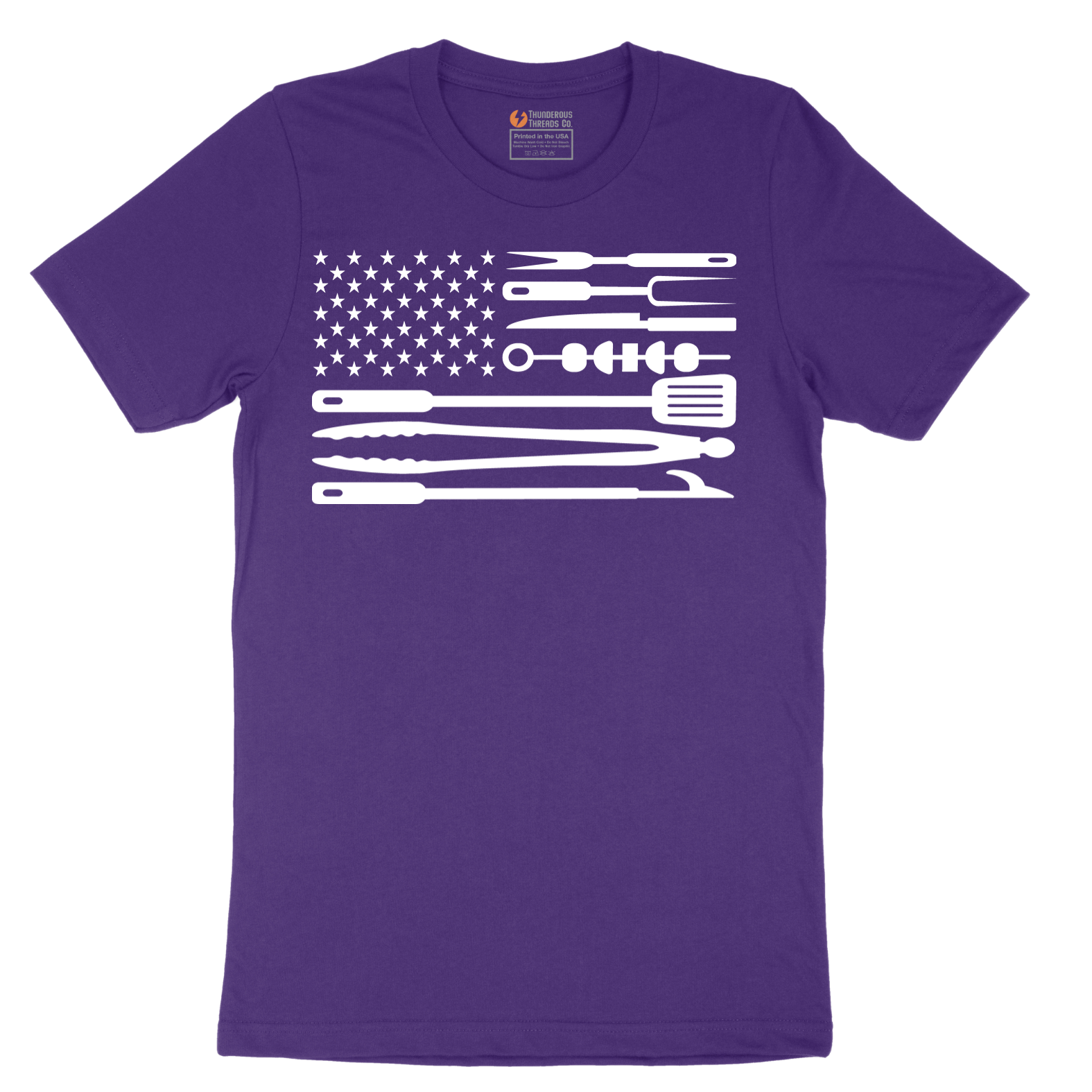 American Flag Barbeque Tools - Mens T-Shirt - Sizes S - 6XL