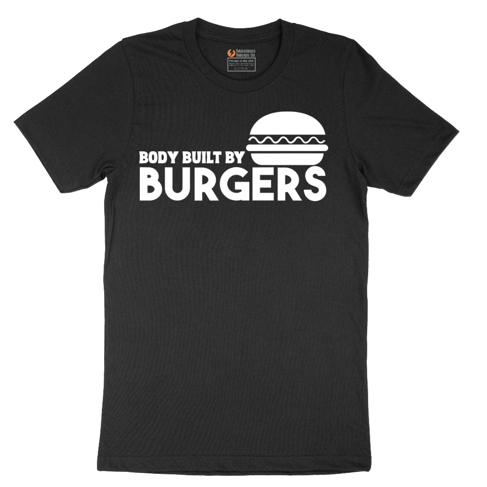 Body Built by Burgers - Mens T-Shirt - Sizes S - 6XL