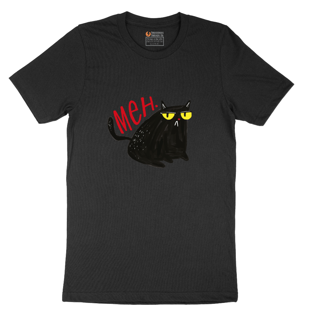 Meh Cat T-Shirt - Mens T-Shirt - Sizes S - 6XL