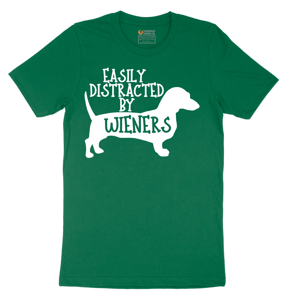 Easily Distracted by Weiners - Mens T-Shirt - Sizes S - 6XL