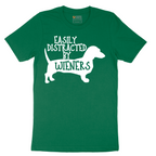 Easily Distracted by Weiners - Mens T-Shirt - Sizes S - 6XL