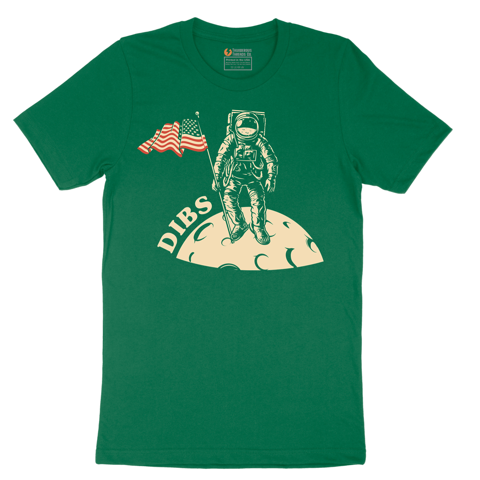 Dibs America Moon Landing - Mens T-Shirt - Sizes S - 6XL