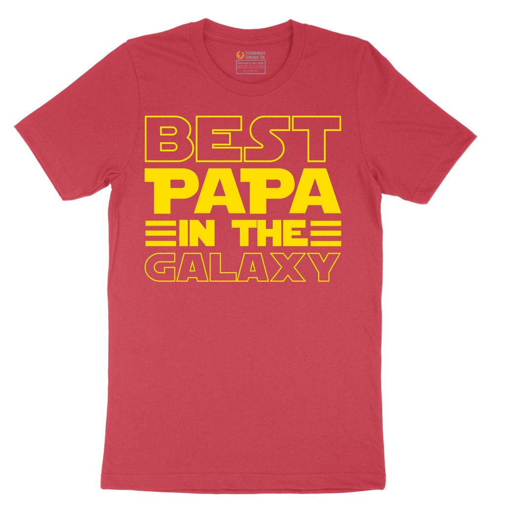 Best Papa in the Galaxy - Mens T-Shirt - Sizes S - 6XL