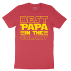 Best Papa in the Galaxy - Mens T-Shirt - Sizes S - 6XL