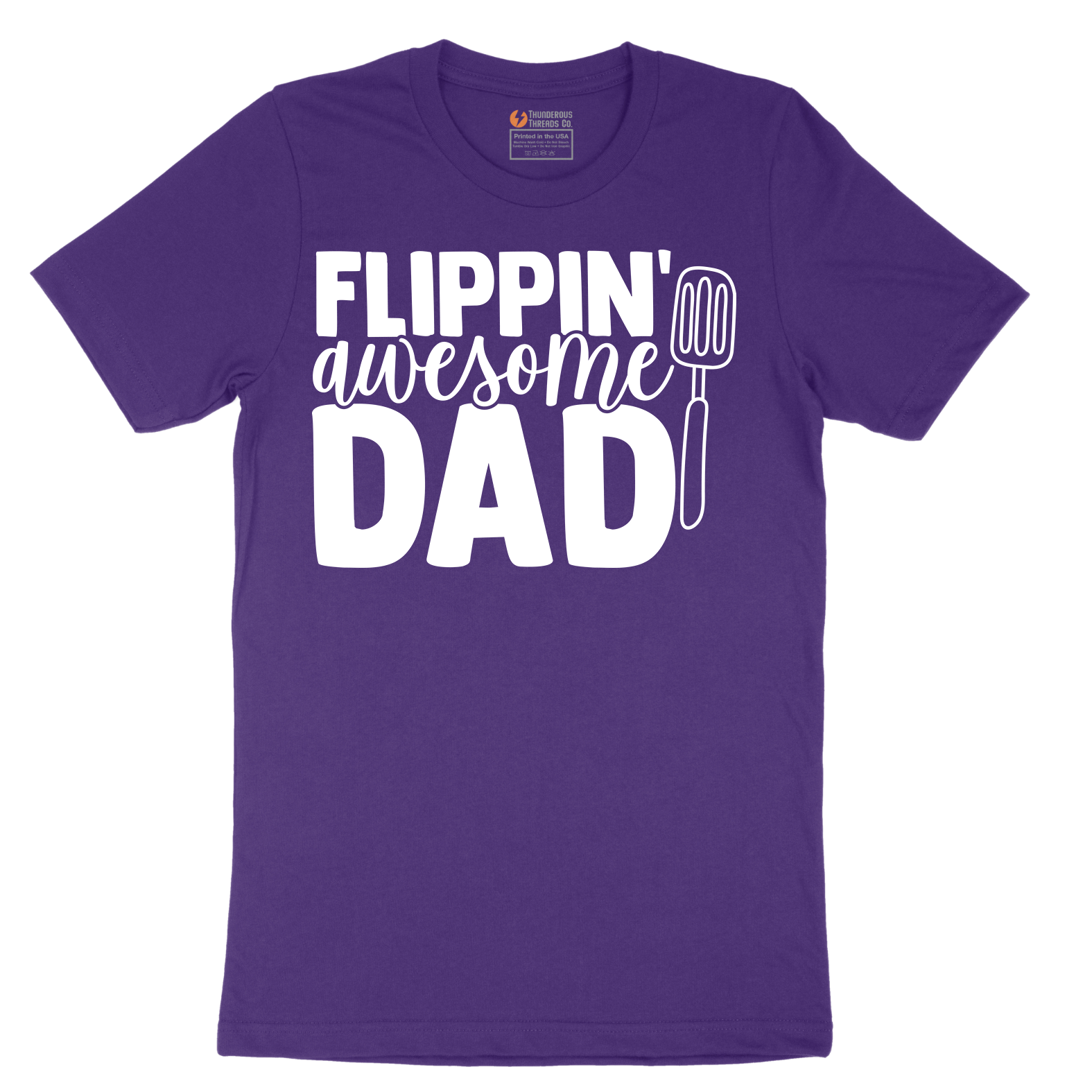 Flipping Awesome Dad_White - Mens T-Shirt - Sizes S - 6XL