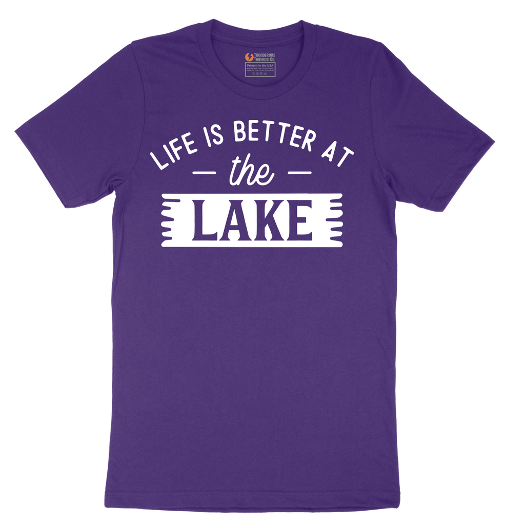 Life is Better at the Lake - Mens T-Shirt - Sizes S - 6XL
