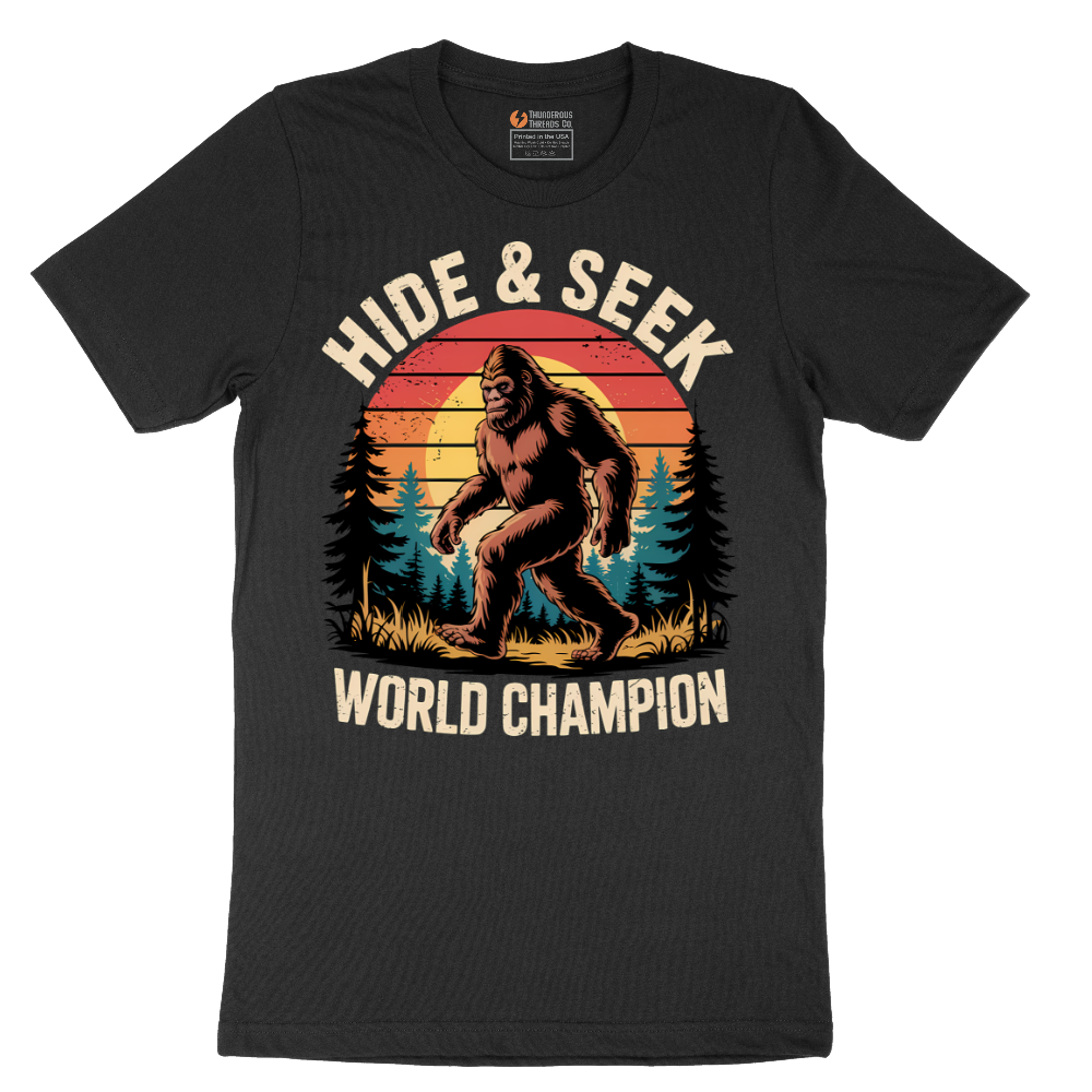 Hide and Seek World Champion - Mens T-Shirt (Sizes S to 6XL)